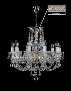 фото Люстра ArtGlass ANJA X. NICKEL CE