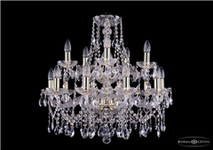 фото Люстра Bohemia Ivele Crystal 1413/10+5/220-60/2d/G