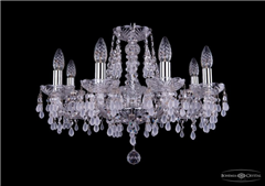 фото Люстра Bohemia Ivele Crystal 1410/8/195/Ni/V0300