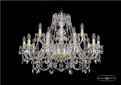 фото Люстра Bohemia Ivele Crystal 1411/10+5/300/G