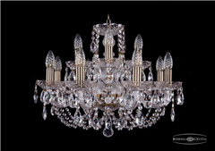 фото Люстра Bohemia Ivele Crystal 1406/8+4/195/Pa