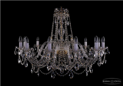 фото Люстра Большая Bohemia Ivele Crystal 1411/12/380-72/G