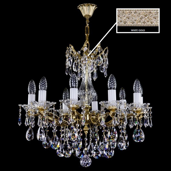 Люстра ArtGlass KATHERINE VIII. WHITE GOLD CE