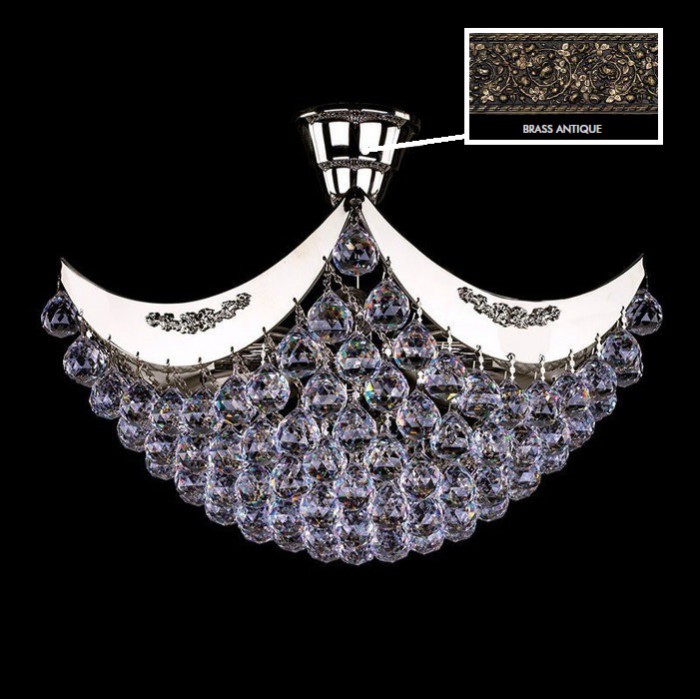 Люстра ArtGlass FIONA II. BRASS ANTIQUE CE