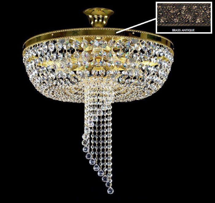 фото Люстра ArtGlass DOMINGA BRASS ANTIQUE CE