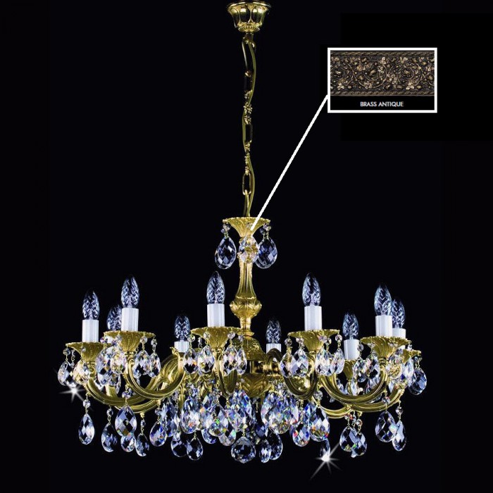 фото Люстра ArtGlass ALICE X. BRASS ANTIQUE CE