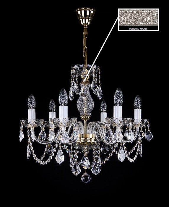 фото Люстра ArtGlass A 0001/06/30 NICKEL CE