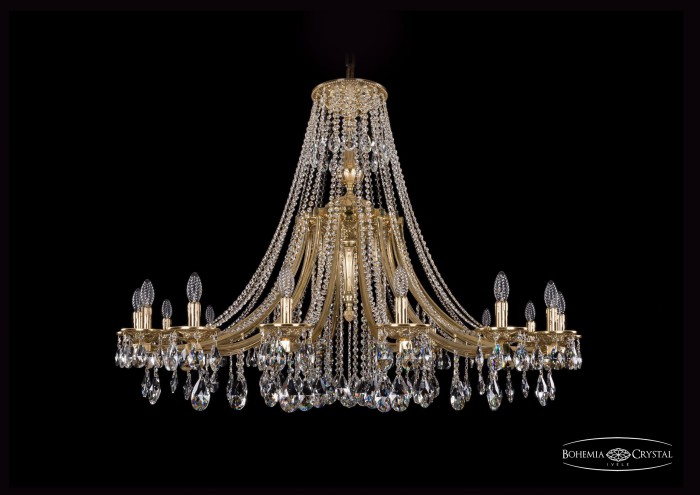 фото Люстра Bohemia Ivele Crystal 1771/16/490/A/G