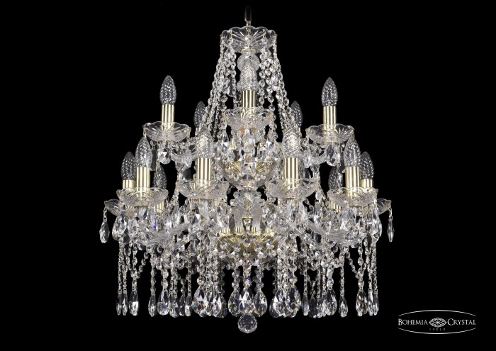 фото Люстра Bohemia Ivele Crystal 1413/10+5/200/2d/G