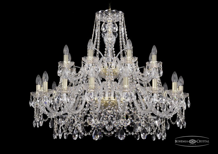 фото Люстра Bohemia Ivele Crystal 1411/16+8/360/2d/G