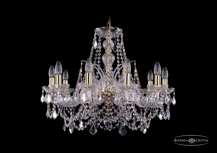 фото Люстра Bohemia Ivele Crystal 1411/10/240/G/Leafs