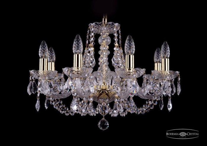 фото Люстра Bohemia Ivele Crystal 1406/8/195/G/Leafs