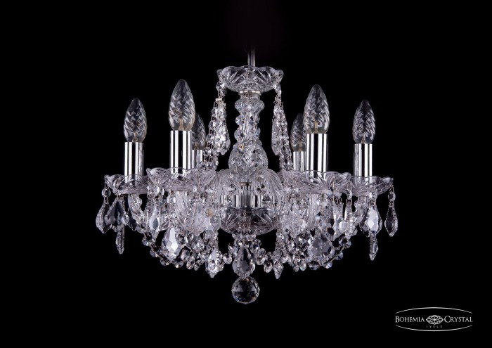 фото Люстра Bohemia Ivele Crystal 1406/6/141/Ni/Leafs