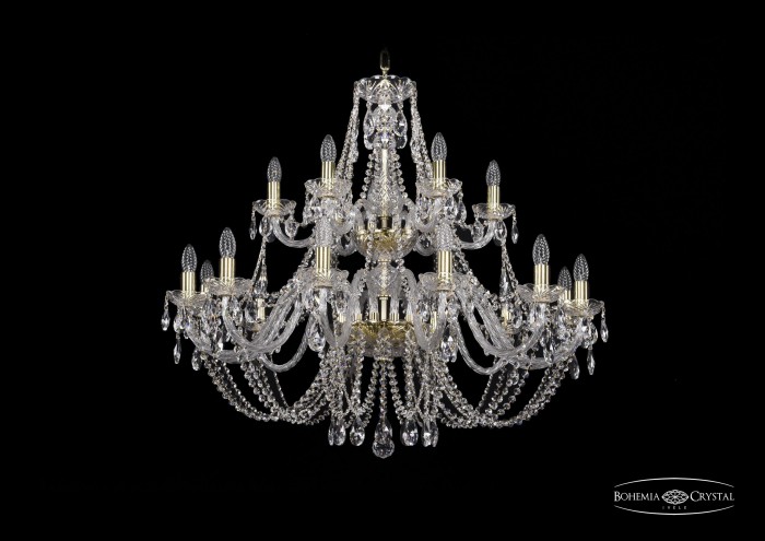 фото Люстра Bohemia Ivele Crystal 1406/12+6/360-87/2d/G