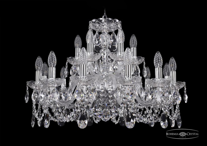 фото Люстра Bohemia Ivele Crystal 1402/12+6/240/Ni