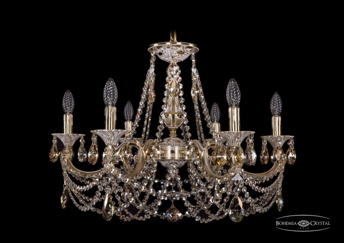 фото Люстра Bohemia Ivele Crystal 1613/8/200/GB/M701