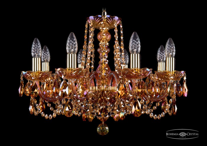 фото Люстра Bohemia Ivele Crystal 1402/8/195/G/M711
