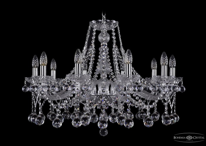 фото Люстра Bohemia Ivele Crystal 1413/10/300/Ni/Balls