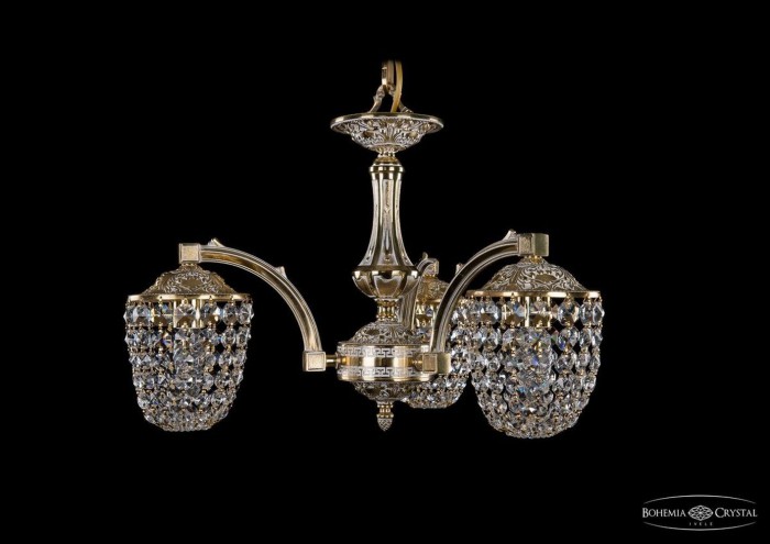 фото Люстра Bohemia Ivele Crystal 1772/3/150/GW