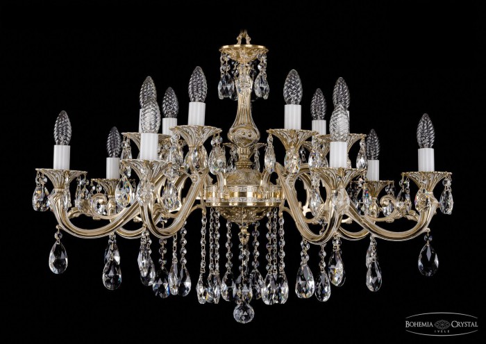 фото Люстра Bohemia Ivele Crystal 1703/14/320/B/GW