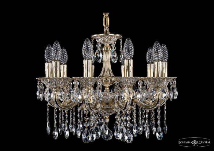 фото Люстра Bohemia Ivele Crystal 1701/10/181/A/GW