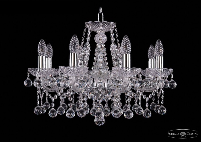 фото Люстра Bohemia Ivele Crystal 1413/8/200/Ni/Balls