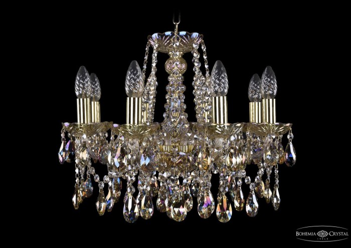 фото Люстра Bohemia Ivele Crystal 1413/8/165/G/M701