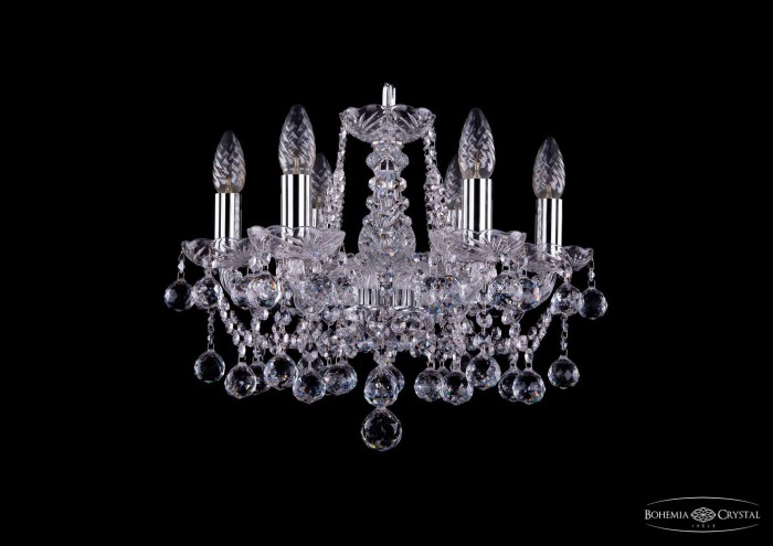 фото Люстра Bohemia Ivele Crystal 1413/6/141/Ni/Balls