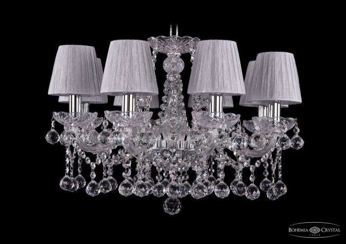 фото Люстра Bohemia Ivele Crystal 1413/8/200/Ni/Balls/SH6