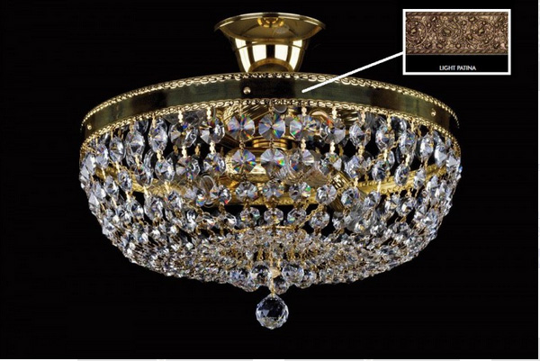 фото Люстра ArtGlass GERTA DIA 350 LIGHT PATINA SP