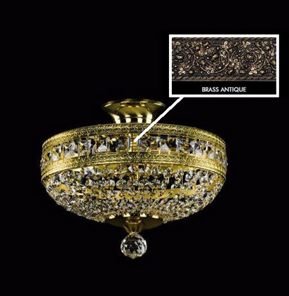 фото Люстра ArtGlass MILADA DIA 300 BRASS ANTIQUE CE