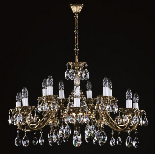 Люстра ArtGlass VIKTORIE BRASS ANTIQUE CE - 8003