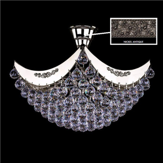 Люстра ArtGlass FIONA II. NICKEL ANTIQUE CE