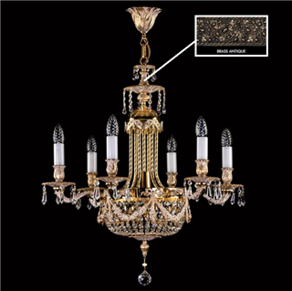 фото Люстра ArtGlass FOUNTAIN BRASS ANTIQUE CE