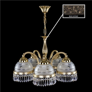 Люстра ArtGlass ENARETE V. BRASS ANTIQUE CE
