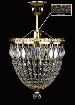 Люстра ArtGlass FATIMA I. BRASS ANTIQUE CE