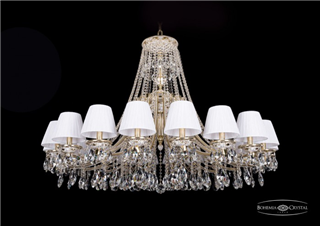 фото Люстра Bohemia Ivele Crystal 1771/20/490/A/GW/SH32-160