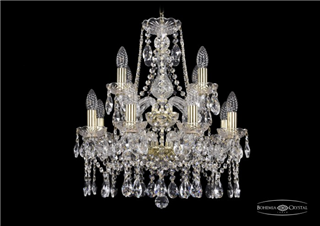 фото Люстра Bohemia Ivele Crystal 1413/8+4/165/2d/G