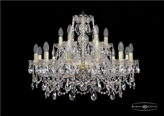 фото Люстра Bohemia Ivele Crystal 1411/12+6/240/G