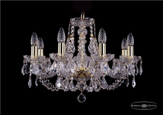 фото Люстра Bohemia Ivele Crystal 1406/8/195/G/Leafs