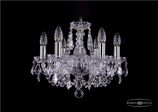 фото Люстра Bohemia Ivele Crystal 1406/6/141/Ni/Leafs
