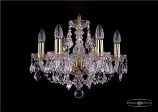 фото Люстра Bohemia Ivele Crystal 1406/6/141/G/Leafs
