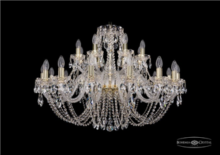 фото Люстра Bohemia Ivele Crystal 1406/16+8/360/G