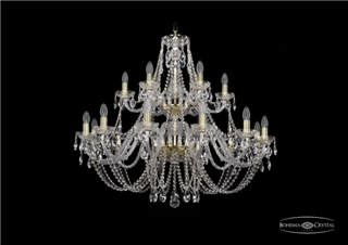фото Люстра Bohemia Ivele Crystal 1406/12+6/360-87/2d/G