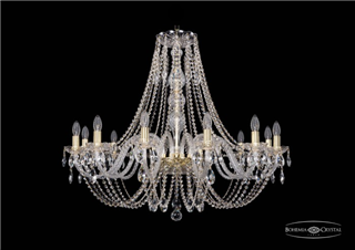фото Люстра Bohemia Ivele Crystal 1406/12/360/G