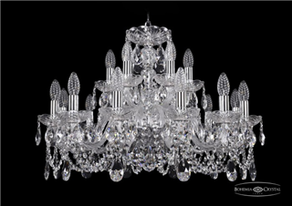 фото Люстра Bohemia Ivele Crystal 1402/12+6/240/Ni