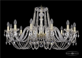 фото Люстра Bohemia Ivele Crystal 1402/12/360/G