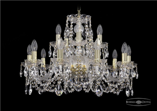 фото Люстра Bohemia Ivele Crystal 1402/10+5/240/G