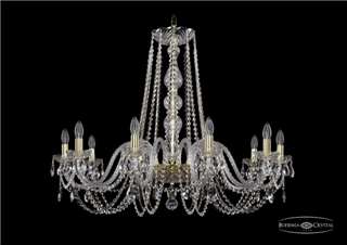 фото Люстра Bohemia Ivele Crystal 1402/10/360/G