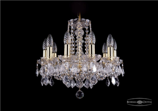 фото Люстра Bohemia Ivele Crystal 1402/10/141/G/Leafs